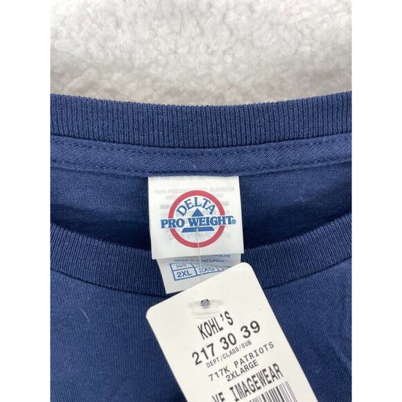 Delta Pro Weight Super Bowl LI Patriots Shirt Men’s Size XXL Blue NFL NWT - Picture 3 of 7
